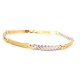 BRACCIALE DA UOMO IN ORO GIALLO E BIANCO 18 KT