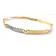 BRACCIALE DA UOMO IN ORO GIALLO E BIANCO 18 KT