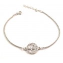 BRACELET STILL IN SILVER RHODIUM-PLATED WHITE GOLD WITH CUBIC ZIRCONIA BRILLIANT CUT