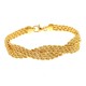 BRACCIALE DA DONNA FUNE IN ORO GIALLO 18 KT 3 FILI