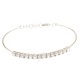 BRACCIALE UNISEX TENNIS RIGIDO IN ORO BIANCO 18 KT