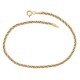 BRACCIALE CORDA FUNE UNISEX IN ORO GIALLO E BIANCO 18 KT