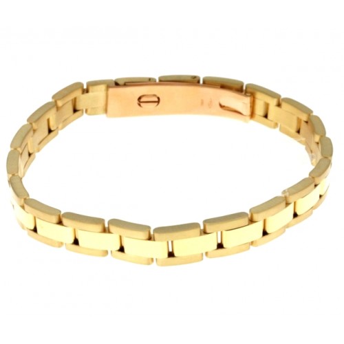 BRACCIALE DA UOMO IN GIALLO 18 KT MODELLO CINTURINO