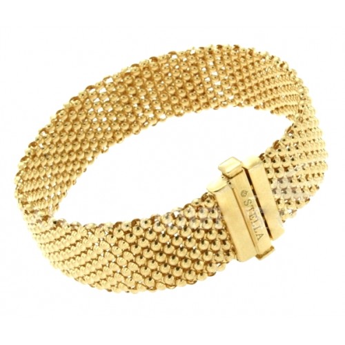 BRACCIALE DA DONNA IN GIALLO 18 KT MODELLO TAPPETO