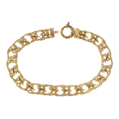 BRACCIALE DA DONNA IN GIALLO 18 KT MODELLO CATENA