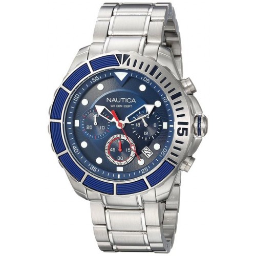 OROLOGIO NAUTICA CRONOGRAFO DA UOMO IN ACCIAIO NAPPTR004