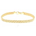 BRACCIALE FUNE DA DONNA IN ORO GIALLO 18 KT