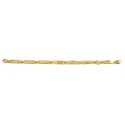 BRACCIALE A PIASTRE DA UOMO IN ORO GIALLO E BIANCO 18 KT