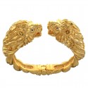 BRACCIALE TESTE LEONE DA DONNA IN ORO GIALLO 18 KT