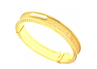 BRACCIALE RIGIDO DA DONNA IN ORO GIALLO 18 KT