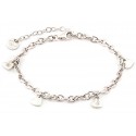 BRACCIALE CUORE DONNA IN ARGENTO RODIATO ORO BIANCO CON ZIRCONI JACK&CO JCB1749