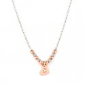 COLLANA DA DONNA IN ARGENTO RODIATO ORO ROSA CON CUORE E ZIRCONE JACK&CO JCN1020