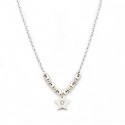 COLLANA DONNA IN ARGENTO RODIATO ORO BIANCO CON STELLA E ZIRCONE JACK&CO JCN1036