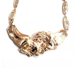 COLLANA DA DONNA TIGRE IN ORO GIALLO 18 KT