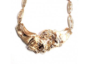 COLLANA DA DONNA TIGRE IN ORO GIALLO 18 KT