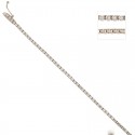 BRACCIALE TENNIS IN ORO BIANCO 18KT CON ZIRCONI BIANCHI