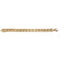 BRACCIALE CATENA DA UOMO IN ORO GIALLO E ROSA 18 KT