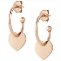 ORECCHINI CERCHI NOMINATION IN ARGENTO 925 ROSE'CON CUORE 147703022