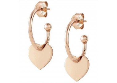 ORECCHINI CERCHI NOMINATION IN ARGENTO 925 ROSE'CON CUORE 147703022