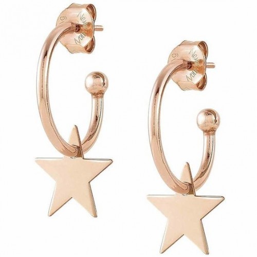 ORECCHINI CERCHI NOMINATION IN ARGENTO 925 ROSE' CON STELLE 147703023