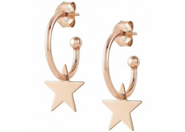 ORECCHINI CERCHI NOMINATION IN ARGENTO 925 ROSE' CON STELLE 147703023