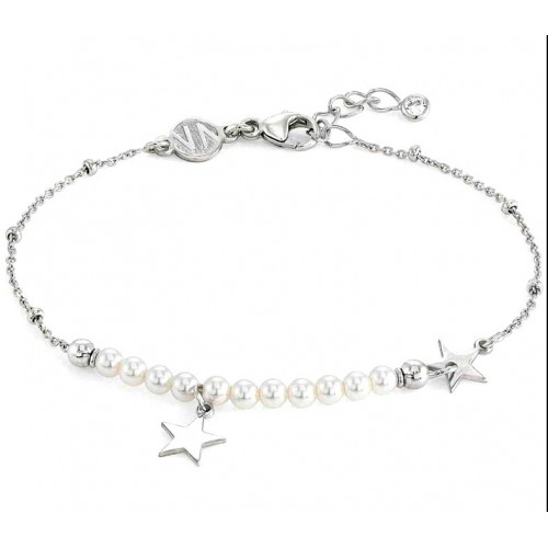 BRACCIALE NOMINATION MELODIE IN ARGENTO 925 CON PERLE E STELLA 147710032