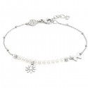 BRACCIALE NOMINATION MELODIE IN ARGENTO 925 CON PERLE E FIORE 147710060