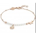 BRACCIALE NOMINATION MELODIE IN ARGENTO 925 ROSE' CON PERLE E FIORE 147710061