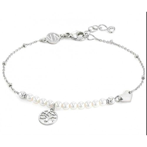 BRACCIALE NOMINATION IN ARGENTO 925 CON PERLE E ALBERO DELLA VITA 147710062