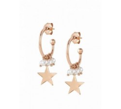 ORECCHINI CERCHI NOMINATION IN ARGENTO 925 ROSE'CON STELLE 147713033