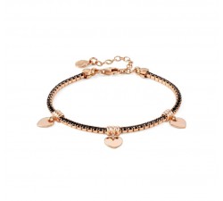 BRACCIALE TENNIS NOMINATION IN ARGENTO 925 ROSE'CON CUORI 148600002