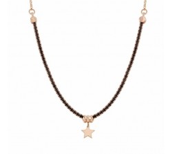 COLLANA TENNIS NOMINATION DA DONNA IN ARGENTO 925 ZIRCONI NERI TAGLIO BRILLANTE