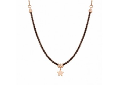 COLLANA TENNIS NOMINATION DA DONNA IN ARGENTO 925 ZIRCONI NERI TAGLIO BRILLANTE