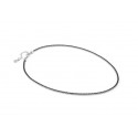 COLLANA TENNIS NOMINATION DA DONNA IN ARGENTO 925 ZIRCONI NERI BRILLANTI