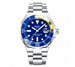 OROLOGIO PAUL PICOT UOMO YACHTMAN 1251ZLG BLU E GIALLO