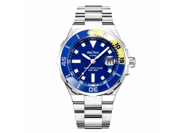 OROLOGIO PAUL PICOT UOMO YACHTMAN 1251ZLG BLU E GIALLO