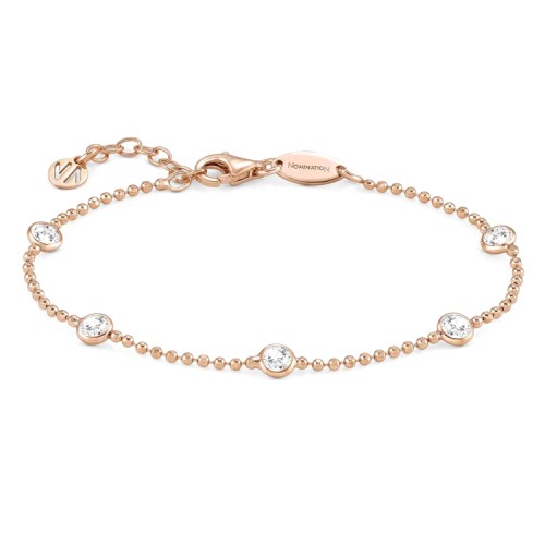 BRACCIALE DA DONNA NOMINATION IN ARGENTO 925 ROSATO CON ZIRCONI 146641039