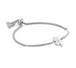 BRACCIALE DONNA NOMINATION MILLELUCI IN ACCIAIO CON ZIRCONI 028003/006