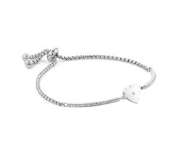 BRACCIALE DONNA NOMINATION CUORE IN ACCIAIO CON ZIRCONI 028003/022