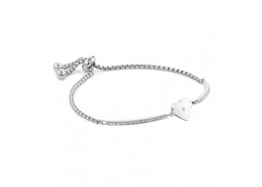 BRACCIALE DONNA NOMINATION CUORE IN ACCIAIO CON ZIRCONI 028003/022