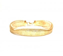 BRACCIALE DA DONNA IN ORO GIALLO 18 KT ELASTICIZZATO CON CHIUSURA