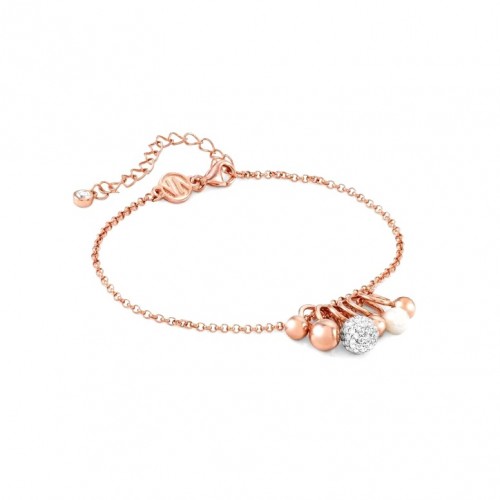 BRACCIALE DONNA NOMINATION IN ARGENTO 925 ROSATO CON PERLE E ZIRCONI 149004/011