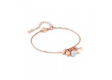 BRACCIALE DONNA NOMINATION IN ARGENTO 925 ROSATO CON PERLE E ZIRCONI 149004/011