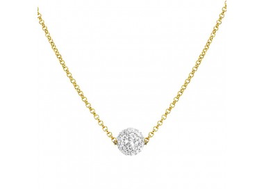 COLLANA DONNA NOMINATION IN ARGENTO 925 GIALLO SFERA PAVE DI ZIRCONI 149005/012