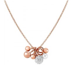 COLLANA DONNA NOMINATION IN ARGENTO 925 ROSA CON PERLE E ZIRCONI 149006/011