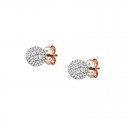 ORECCHINI NOMINATION IN ARGENTO 925 ROSA SFERE E ZIRCONI TAGLIO BRILLANTE 149007/011