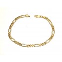 BRACCIALE CATENA DA UOMO IN ORO GIALLO 18 KT