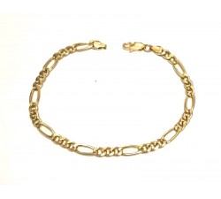 BRACCIALE CATENA DA UOMO IN ORO GIALLO 18 KT