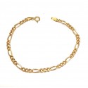 BRACCIALE CATENA DA UOMO IN ORO GIALLO 18 KT