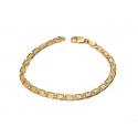 BRACCIALE CATENA DA UOMO IN ORO GIALLO 18 KT